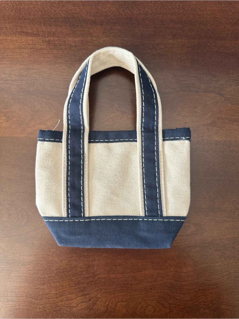 CB Station Mini Canvas Bag Navy & Natural